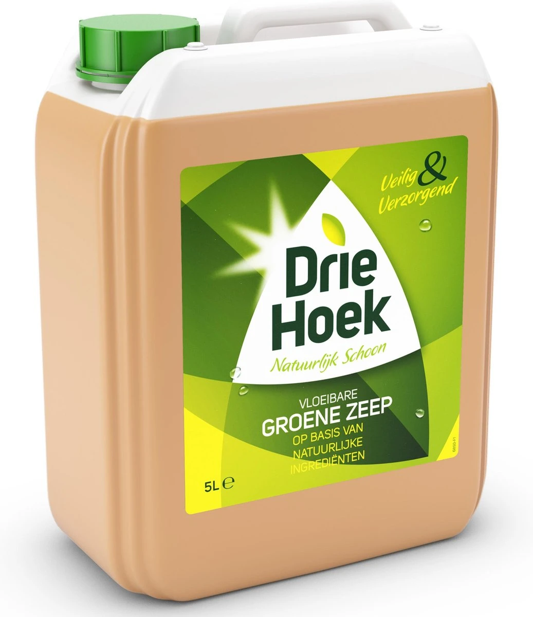Driehoek - Vloeibare Groene Zeep - 5 Liter 3 Driehoek - Vloeibare Groene Zeep - 5 Liter - Afbeelding 3