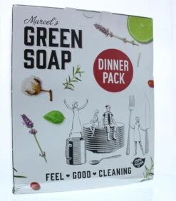 Marcel's Green Soap Dinner Pack - 1 X 1 Box -Schoonmaakproducten 1047x1200 1