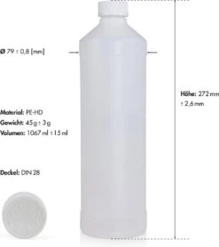 Isopropyl Alcohol - Isopropanol - IPA - Isopropyl - 99,9% Zuiver - 1000ml - Inclusief Trechter -Schoonmaakproducten 1067x1200