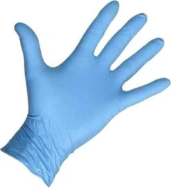 Merkloos Wegwerp Handschoenen - Nitril Handschoenen - Blauw - S - Poedervrij - 100 Stuks -Schoonmaakproducten 1091x1200