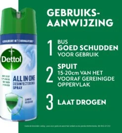 Dettol All In One Disinfectant Spray Linen - 400ml -Schoonmaakproducten 1108x1200