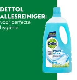 Dettol - Power & Fresh - Allesreiniger - Katoenfris - 8 X 1 Liter -Schoonmaakproducten 1157x1200 1