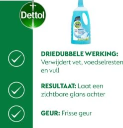 Dettol - Power & Fresh - Allesreiniger - Katoenfris - 8 X 1 Liter -Schoonmaakproducten 1159x1200