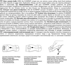 Scanpart Kookplaat Schraper - Schraapijzer - Radeermes - Voor Alle Glazen Kookplaten - Zoals Keramische Inductie En Halogeen Kookplaten - Kunststof - Vervangbaar Mesje - Krasvrij -Schoonmaakproducten 1200x1097
