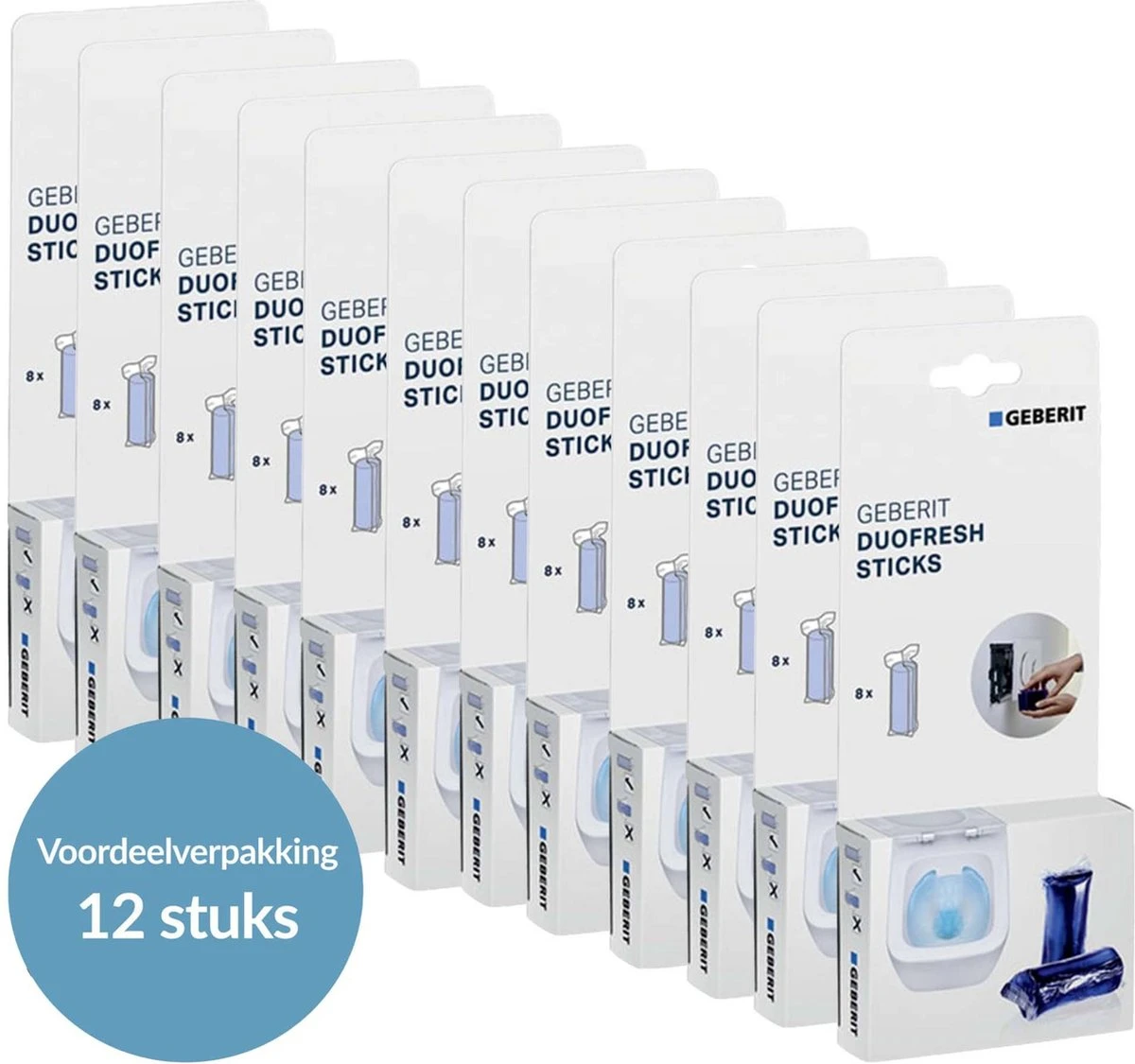 Geberit DuoFresh Sticks - 96 Stuks - Voordeelverpakking - Toilet/WC Blokjes Inbouwreservoir 9 Geberit DuoFresh Sticks - 96 Stuks - Voordeelverpakking - Toilet/WC Blokjes Inbouwreservoir - Afbeelding 9