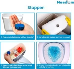 Needum ® Toiletblokjes Voor Inbouwreservoirs – WC-blokjes – Toiletblokken In Een Voordeelverpakking – 30 Stuks -Schoonmaakproducten 1200x1129 5