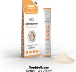 SophieGreen Eco-Refill Pakket; Allesreiniger Blue Rebel En Orange Patchouli, +Keukenreiniger + Badkamerreiniger (4x2 Navulling= 8 X750ml) -Schoonmaakproducten 1200x1142 3
