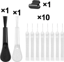 Merkloos Complete Schoonmaak Set Laadpoort Stofverwijderaar Geschikt Voor Apple Iphone Pro En Airpods - Dust Cover Cleaning Kit – Oplaadpoort Schoonmaken – Stofkapje Anti Stof Plug Schoonmaakset Tips -Schoonmaakproducten 1200x1171