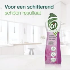 Cif CleanBoost Cream Pink Schuurmiddel - 8 X 750 Ml - Voordeelverpakking -Schoonmaakproducten 1200x1199