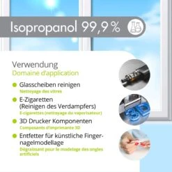 Isopropyl Alcohol - Isopropanol - IPA - Isopropyl - 99,9% Zuiver - 1000ml - Inclusief Trechter -Schoonmaakproducten 1200x1200 16
