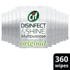 Cif Disinfect & Shine Wipes Original Desinfectie Schoonmaakdoekjes - 12 X 30 Doekjes - Voordeelverpakking 17 Cif Disinfect & Shine Wipes Original Desinfectie Schoonmaakdoekjes - 12 X 30 Doekjes - Voordeelverpakking -Schoonmaakproducten 1200x1200 228