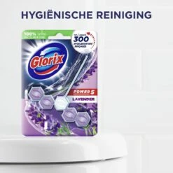 Glorix Power 5 Toiletblokken - Lavendel - 9 Stuks - Voordeelverpakking -Schoonmaakproducten 1200x1200 333