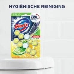 Glorix Power 5 Toiletblokken - Citroen - 7 X 2 Stuks - Voordeelverpakking -Schoonmaakproducten 1200x1200 399