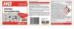 HG Stickerverwijderaar - 300ml - Eenvoudig In Gebruik - 100% Lijmrestenverwijdering -Schoonmaakproducten 1200x473