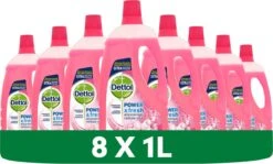 Dettol - Power & Fresh - Allesreiniger - Kersenbloesem - 8 X 1 Liter -Schoonmaakproducten 1200x726