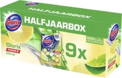 Glorix Power 5 Toiletblokken - Citroen - 7 X 2 Stuks - Voordeelverpakking -Schoonmaakproducten 1200x762 1
