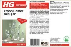 HG Kroonluchter Reiniger - 500ml - Snel Een Vlekkeloos Resultaat -Schoonmaakproducten 1200x794