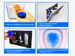 Merkloos Toiletblokjes Voor Inbouwreservoirs – WC-blokjes – Toiletblokken In Een Voordeelverpakking – 30 Stuks -Schoonmaakproducten 1200x895 1