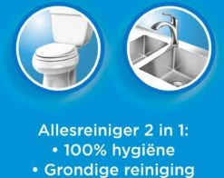 Ajax® Ajax Allesreiniger 100% Hygiene 6 X 1L - Voordeelverpakking -Schoonmaakproducten 1200x953