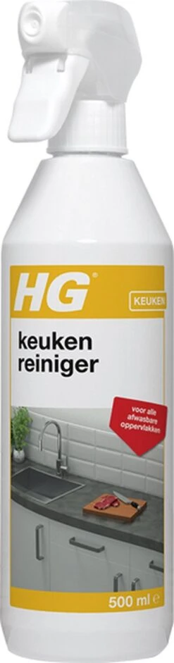 HG Keuken Reiniger - 500ml - Effectief En Hygiënisch - Voor Alle Afwasbare Oppervlakken -Schoonmaakproducten 315x1200 1
