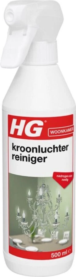 HG Kroonluchter Reiniger - 500ml - Snel Een Vlekkeloos Resultaat -Schoonmaakproducten 329x1200