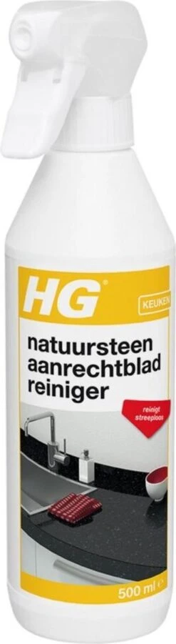 HG Natuurstenen Aanrechtbladreiniger - 500ml - Veilig In Gebruik - Streeploos Schoon - Dagelijkse Reiniging -Schoonmaakproducten 329x1200 3