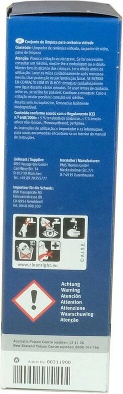 Bosch / Siemens Kookplaat Onderhoudsset - Onderhoudsset Voor Keramische Oppervlakken -Schoonmaakproducten 377x1200 2