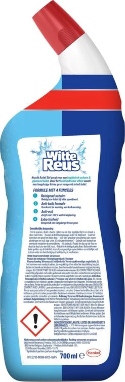 Witte Reus Toiletreiniger - Kracht Actief Gel Oceaan - Voordeelverpakking 10 X 700ml 14 Witte Reus Toiletreiniger - Kracht Actief Gel Oceaan - Voordeelverpakking 10 X 700ml -Schoonmaakproducten 393x1200 3