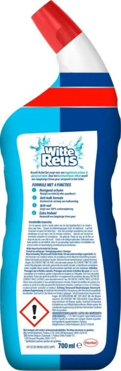 Witte Reus Toiletreiniger - Kracht Actief Gel Oceaan - Voordeelverpakking 10 X 700ml 15 Witte Reus Toiletreiniger - Kracht Actief Gel Oceaan - Voordeelverpakking 10 X 700ml -Schoonmaakproducten 393x1200 4