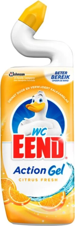 6x WC Eend Toiletreiniger Action Gel Citrus Splash 750 Ml -Schoonmaakproducten 398x1200 1