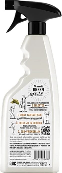 Marcel's Green Soap Allesreiniger Spray - Sandelhout & Kardemom - 500ML -Schoonmaakproducten 433x1200