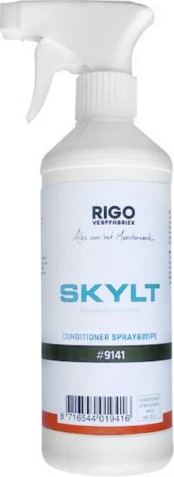 RigoStep Skylt Conditioner Spray ACTIE -Schoonmaakproducten 437x1200
