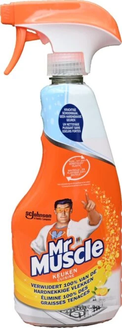 3 X Mr Muscle Keuken Reiniger Spray - Keukenreiniger - 3 X 500ml -Schoonmaakproducten 446x1200
