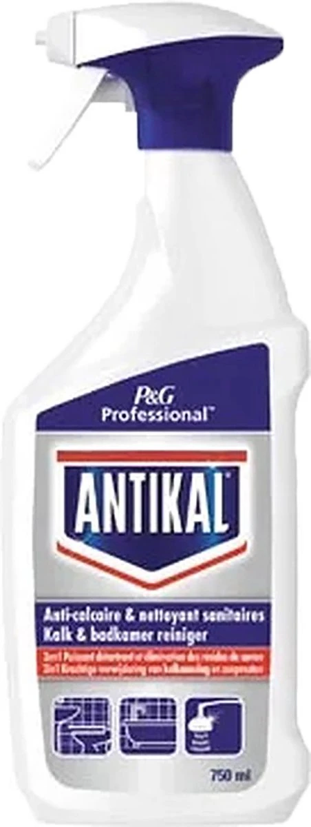 Antikal Kalk En Badkamerreiniger 2in1 Spray 2x750 Ml 2 Antikal Kalk En Badkamerreiniger 2in1 Spray 2x750 Ml - Afbeelding 2