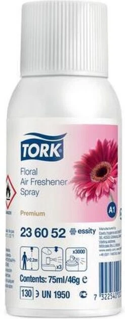Tork Navulling Voor Luchtverfrisser Bloemen Systeem A1 Flacon Van 75 Ml -Schoonmaakproducten 470x1200