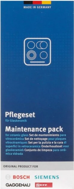 Bosch / Siemens Kookplaat Onderhoudsset - Onderhoudsset Voor Keramische Oppervlakken -Schoonmaakproducten 473x1200