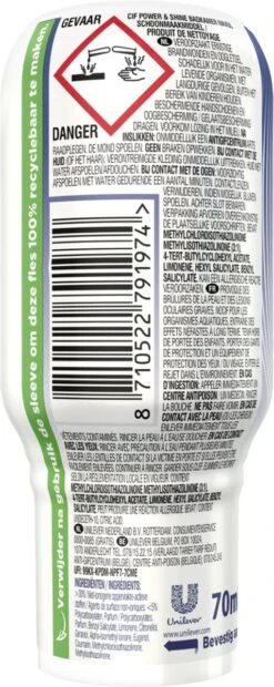 Cif Power & Shine Badkamer Ecorefill Capsule - 10 X 70 Ml - Voordeelverpakking -Schoonmaakproducten 478x1200 1