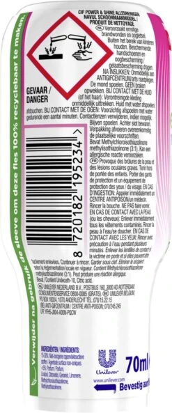 Cif CleanBoost Power & Shine Allesreiniger Ecorefill Capsules - 10 X 70 Ml - Voordeelverpakking -Schoonmaakproducten 500x1200