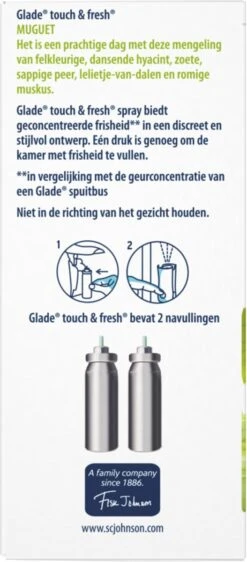 Glade By Brise Touch & Fresh Muguet Navulling - 2 Stuks -Schoonmaakproducten 527x1200