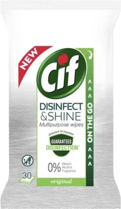 Cif Disinfect & Shine Wipes Original Desinfectie Schoonmaakdoekjes - 12 X 30 Doekjes - Voordeelverpakking 25 Cif Disinfect & Shine Wipes Original Desinfectie Schoonmaakdoekjes - 12 X 30 Doekjes - Voordeelverpakking -Schoonmaakproducten 697x1200 1