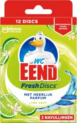 WC Eend Fresh Discs Navul Duo Lime 72 Ml -Schoonmaakproducten 752x1200