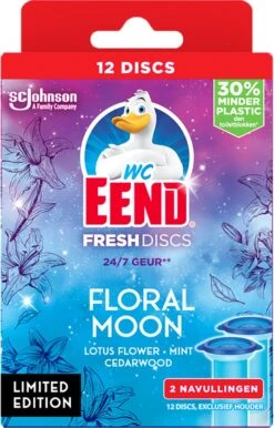 WC-Eend Fresh Discs Floral Moon + Navulling 12 Discs -Schoonmaakproducten 767x1200 1
