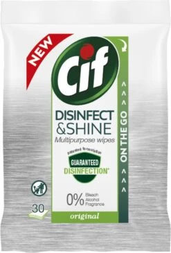 Cif Disinfect & Shine Wipes Original Desinfectie Schoonmaakdoekjes - 12 X 30 Doekjes - Voordeelverpakking 27 Cif Disinfect & Shine Wipes Original Desinfectie Schoonmaakdoekjes - 12 X 30 Doekjes - Voordeelverpakking -Schoonmaakproducten 811x1200