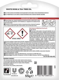 Glorix Aroma Lux Toiletblokken White Rose & Tea Tree Oil - 9 X 55g - Voordeelverpakking -Schoonmaakproducten 888x1200 1