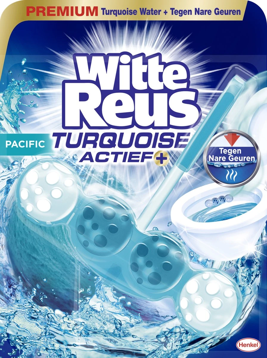 Witte Reus Turquoise Actief Toiletblok - Pacific - WC Blokjes Voordeelverpakking - 10 Stuks 2 Witte Reus Turquoise Actief Toiletblok - Pacific - WC Blokjes Voordeelverpakking - 10 Stuks - Afbeelding 2