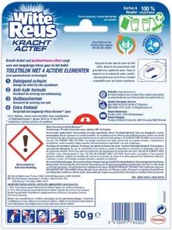 Witte Reus Kracht Actief Toiletblok - Bloesem - WC Blokjes Voordeelverpakking - 10 Stuks -Schoonmaakproducten 901x1200 2