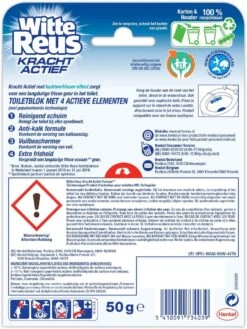 Witte Reus Kracht Actief Toiletblok - Oceaan - WC Blokjes Voordeelverpakking - 10 Stuks 21 Witte Reus Kracht Actief Toiletblok - Oceaan - WC Blokjes Voordeelverpakking - 10 Stuks -Schoonmaakproducten 901x1200 5