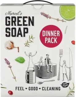 Marcel's Green Soap Dinner Pack - 1 X 1 Box -Schoonmaakproducten 947x1200 1