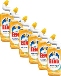 6x WC Eend Toiletreiniger Action Gel Citrus Splash 750 Ml